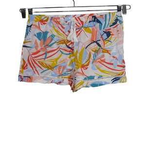 Flora Nikrooz Floral Print Pajama Shorts Women Size XL Rayon Elastic Waist